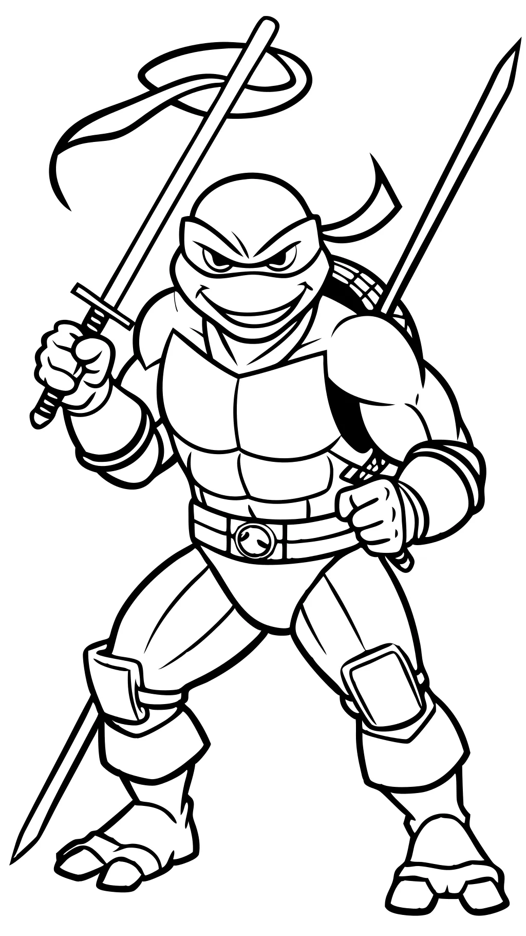 Rise de las páginas para colorear de TMNT Leo